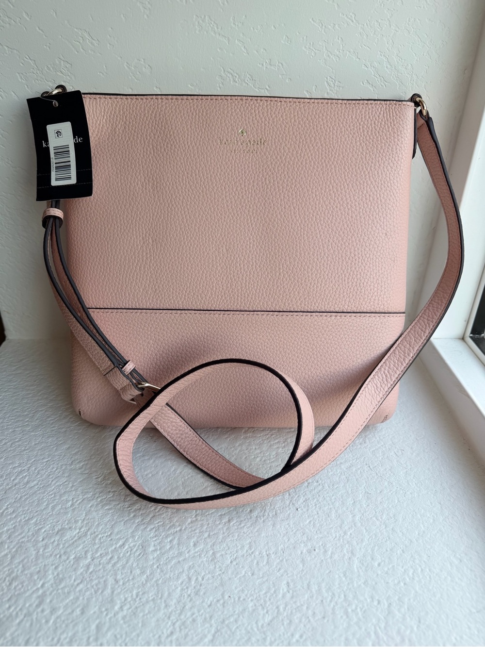 Kate Spade Pink Pebbled Leather Crossbody Bag